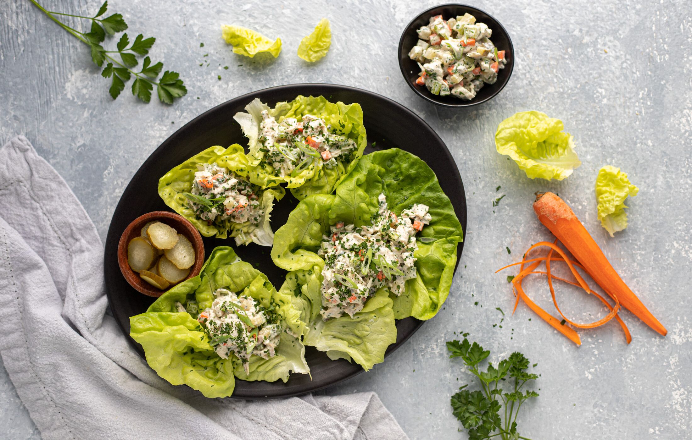 Chicken Salad Lettuce Wraps