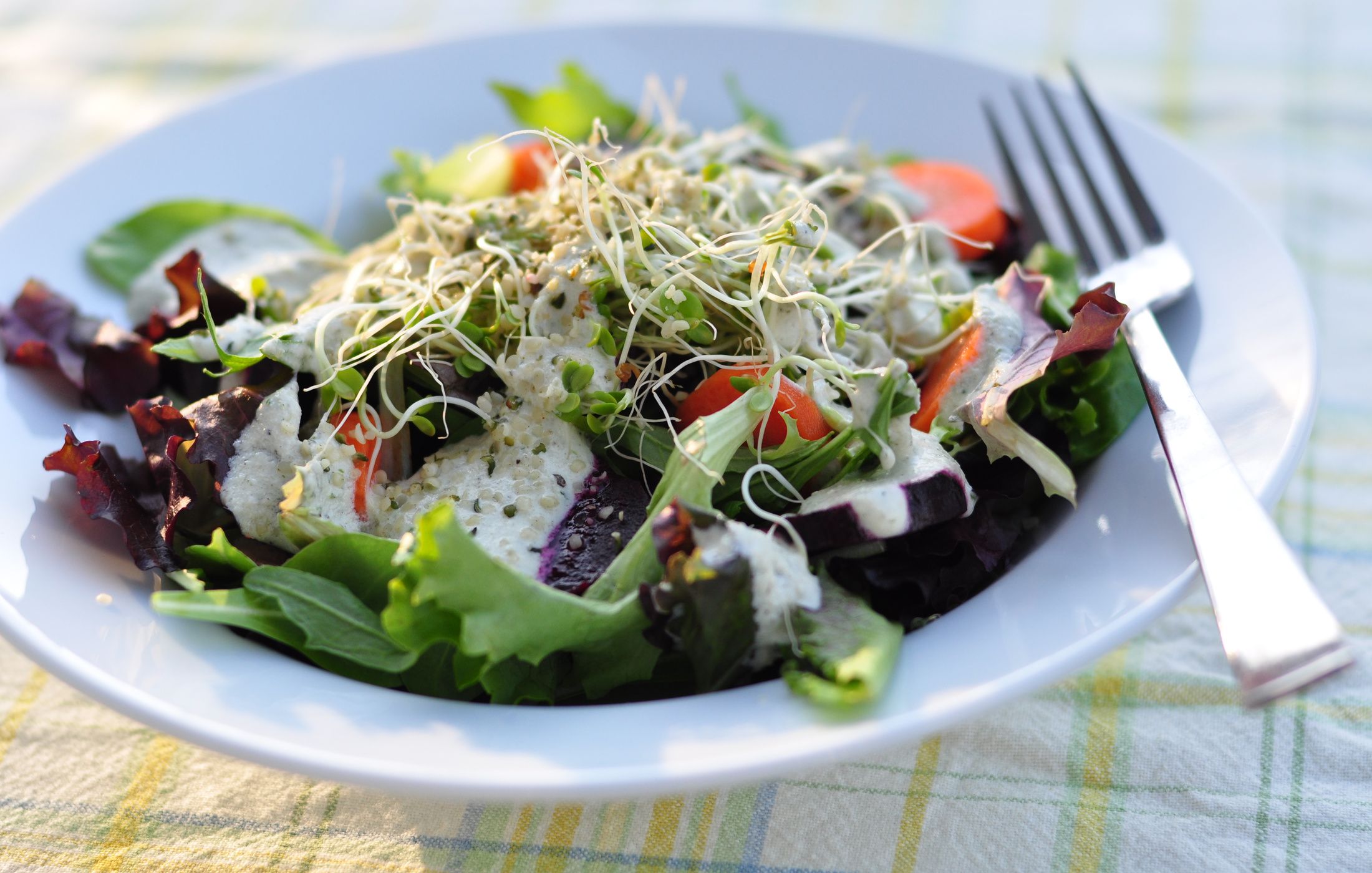 Vegan Creamy Herb Sunflower Dressing