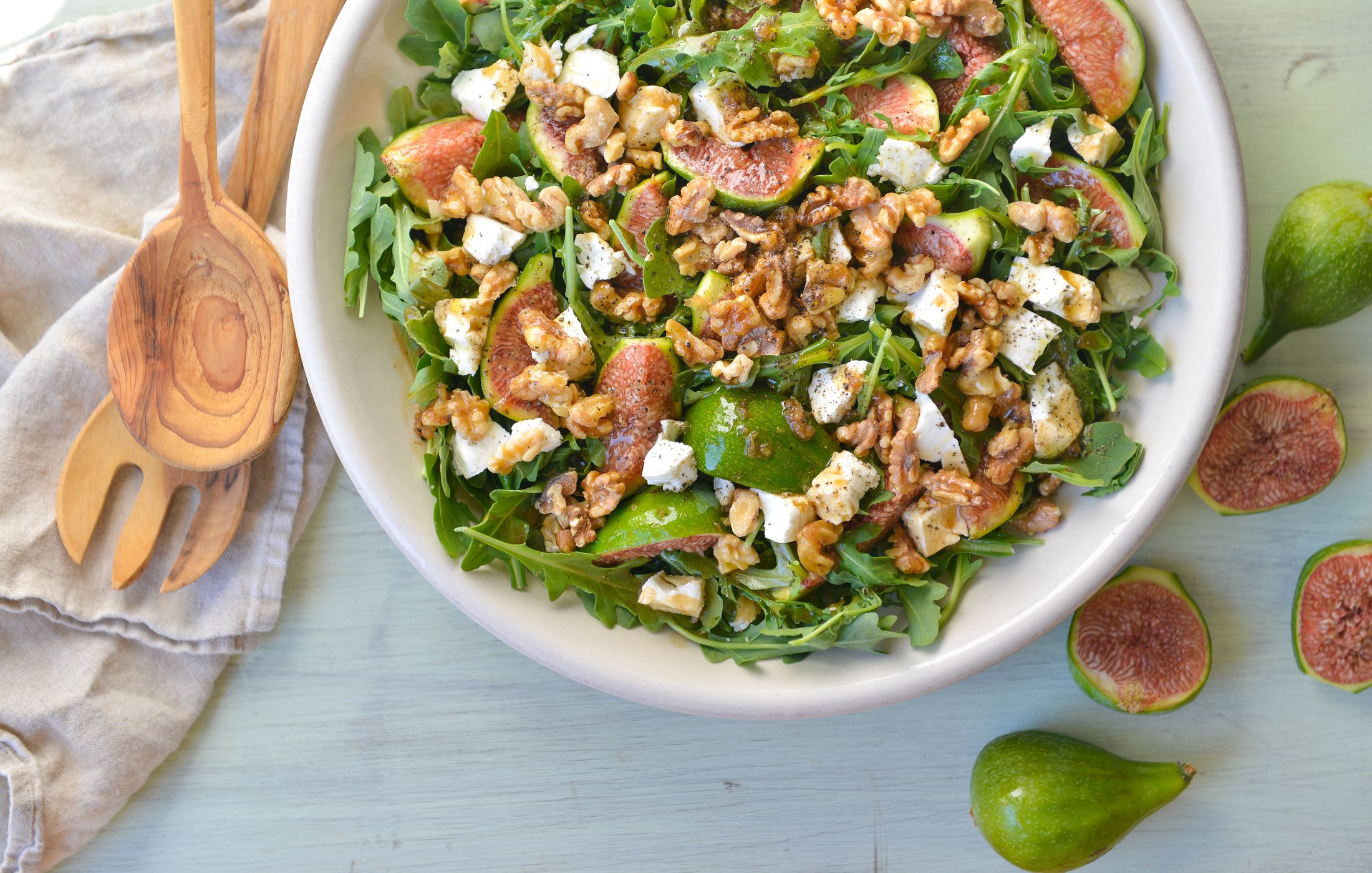 Fig, Arugula, and Goat Cheese Salad