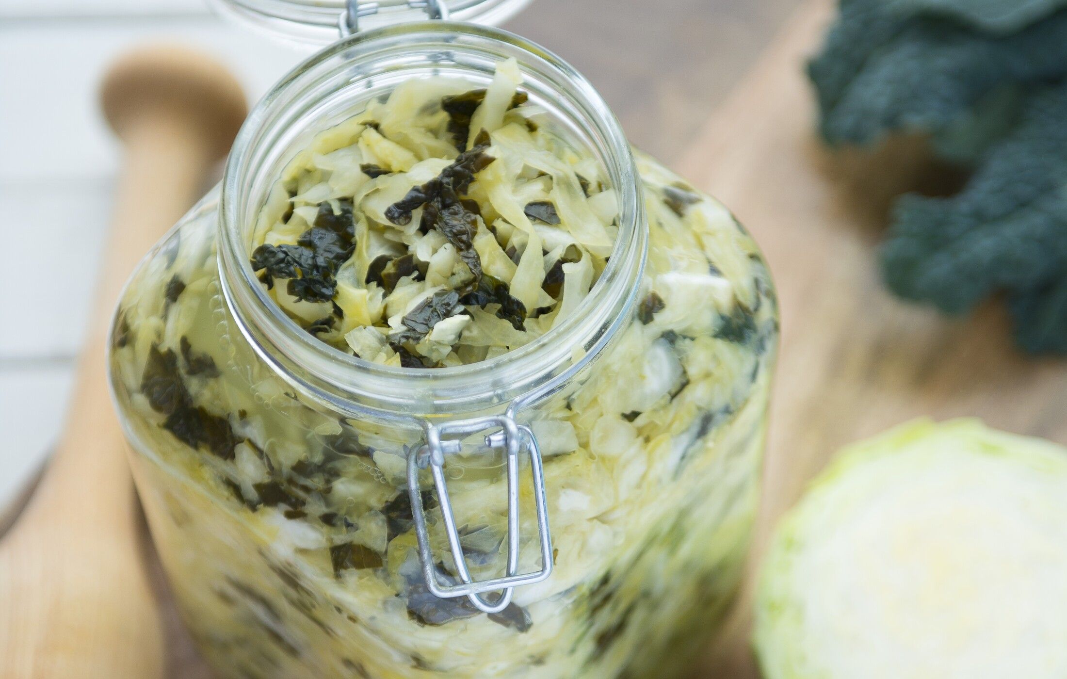 Garlic Kale Kraut