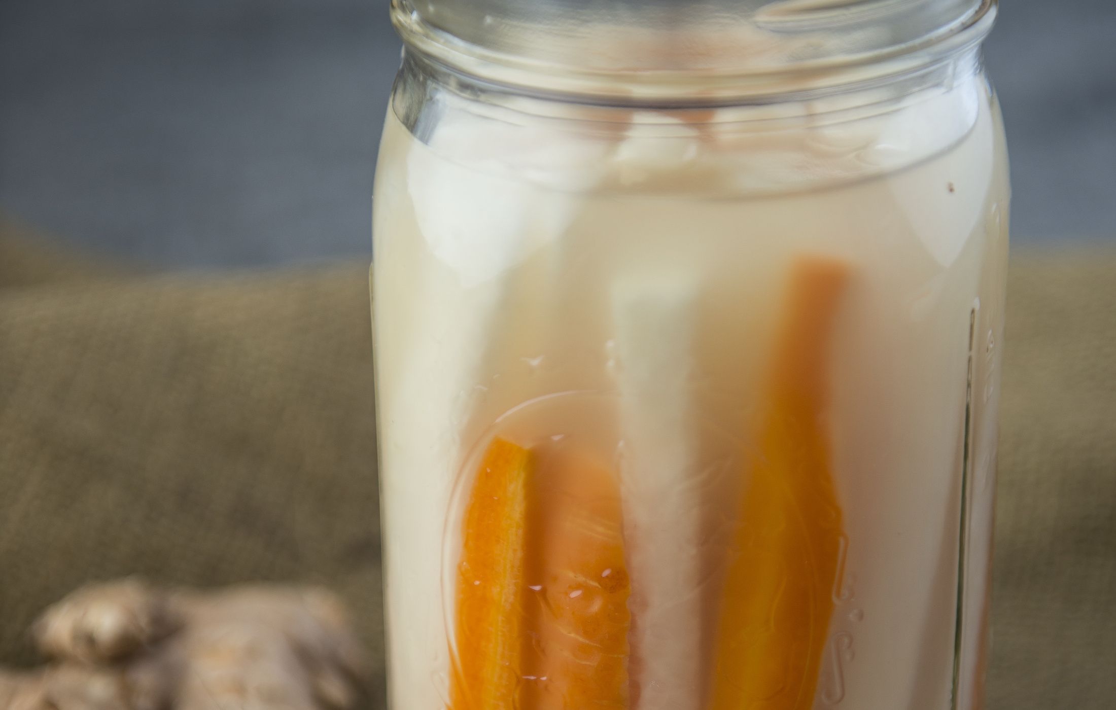 Gingered Daikon and Carrot Sticks