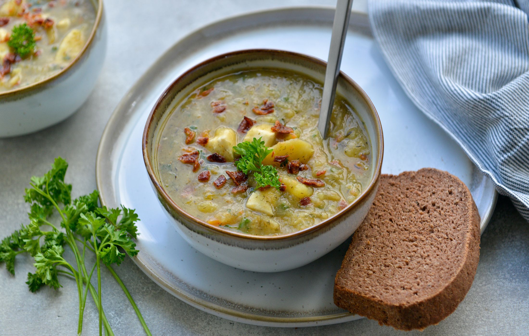 DAIRY-FREE Halibut and Potato Chowder