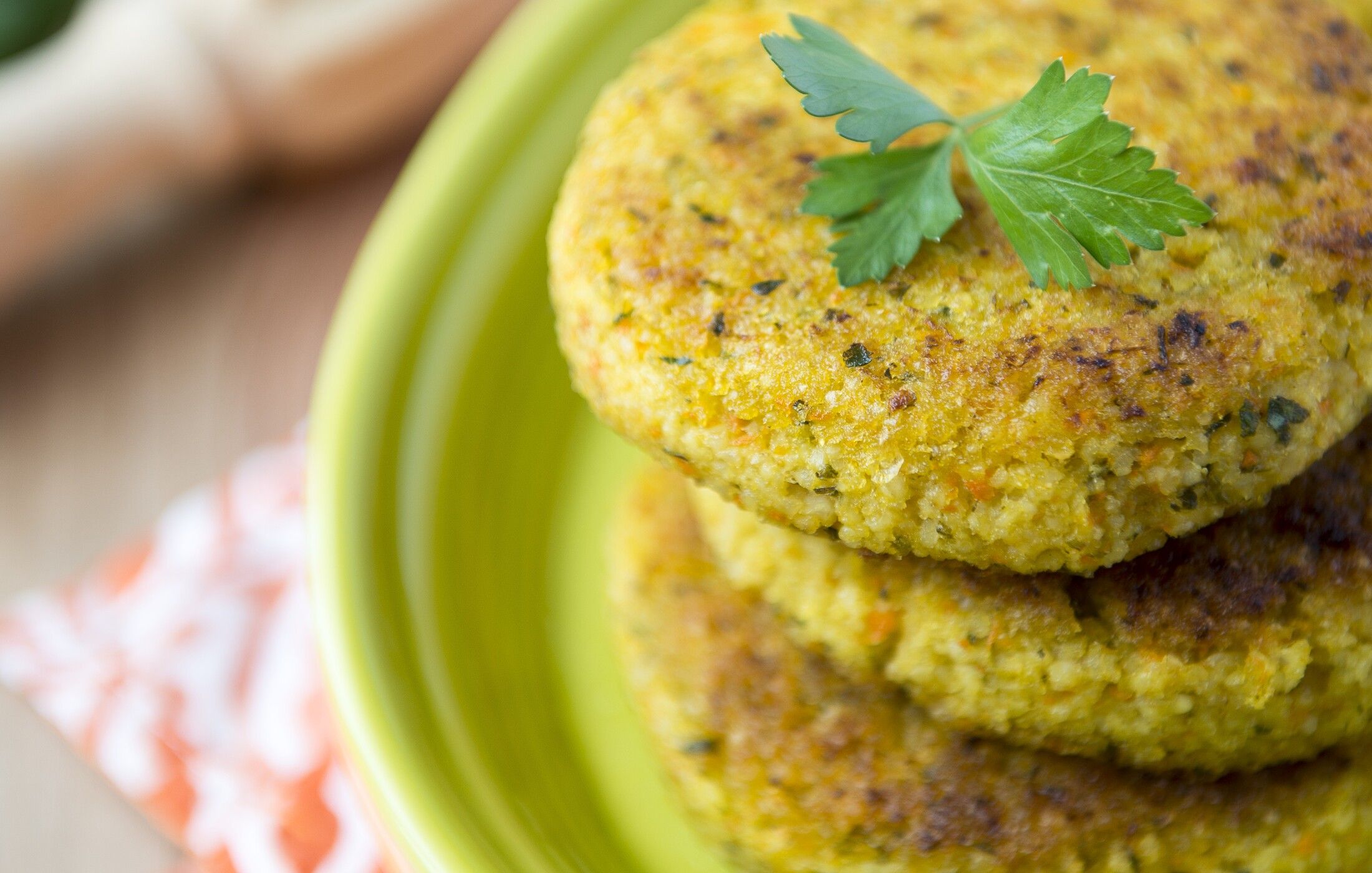 Lemon Millet Patties Vegan Gluten-Free