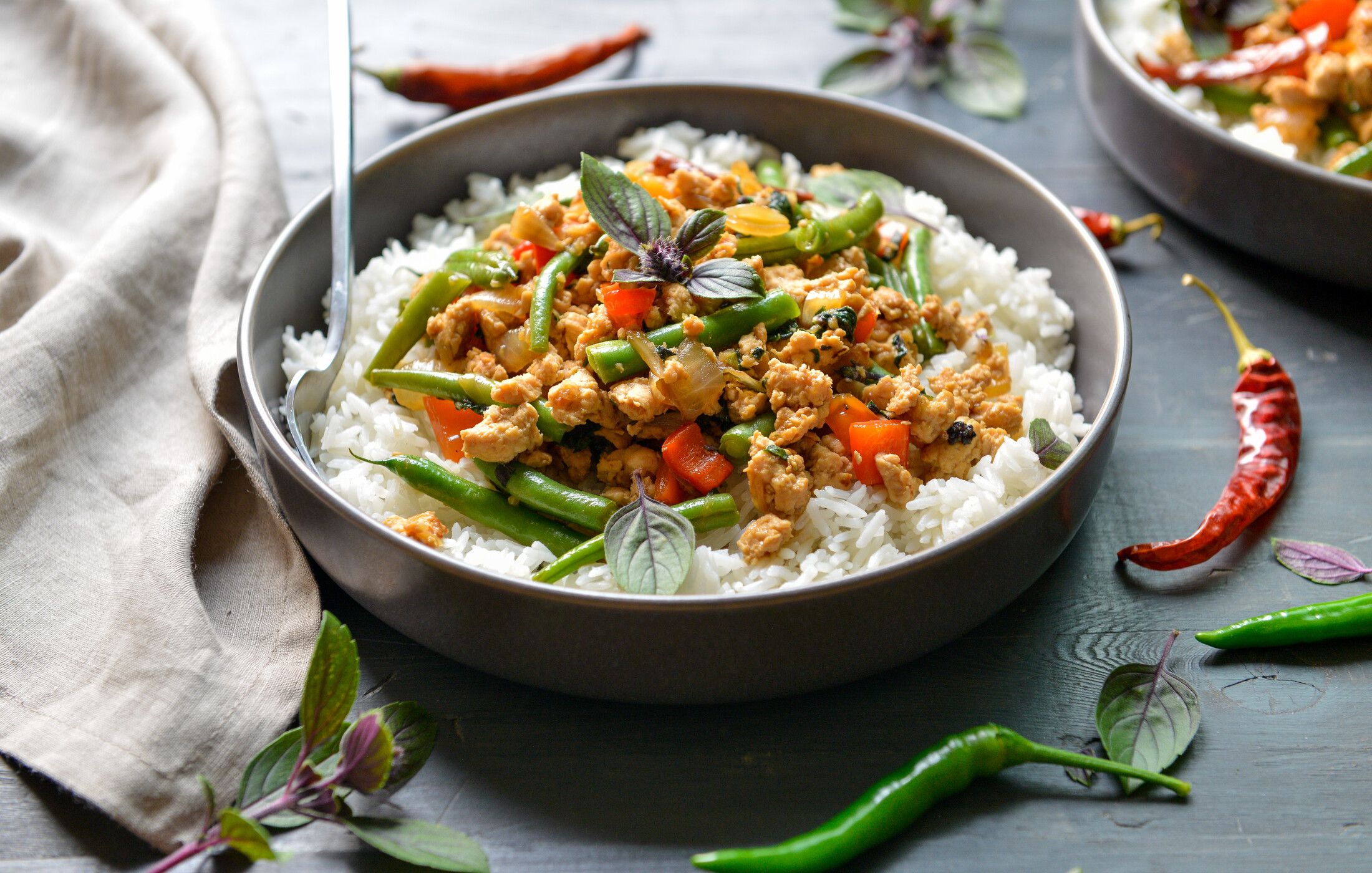 Pad Krapow Gai (Spicy Thai Basil Chicken)