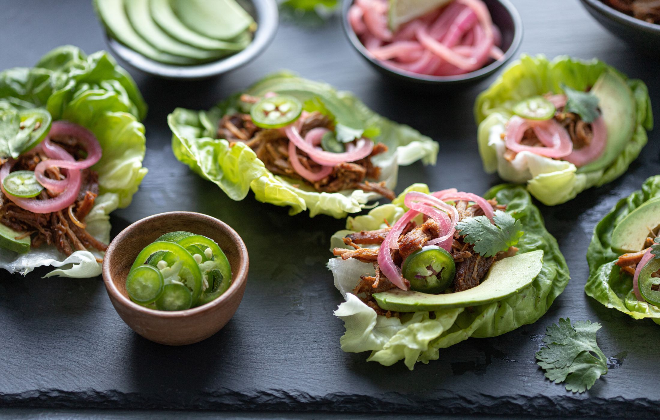 Pulled Pork Lettuce Tacos 