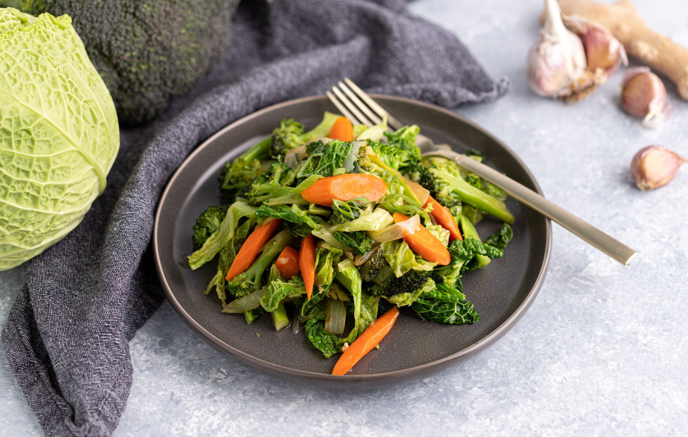 Quick Cruciferous Stir-fry