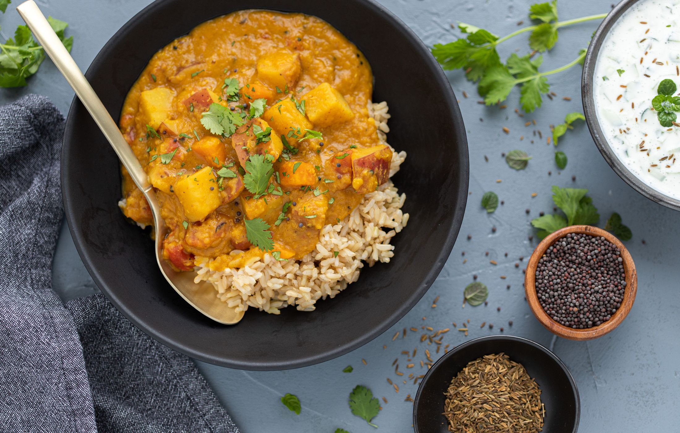 Instant Pot Red Lentil and Potato Dal