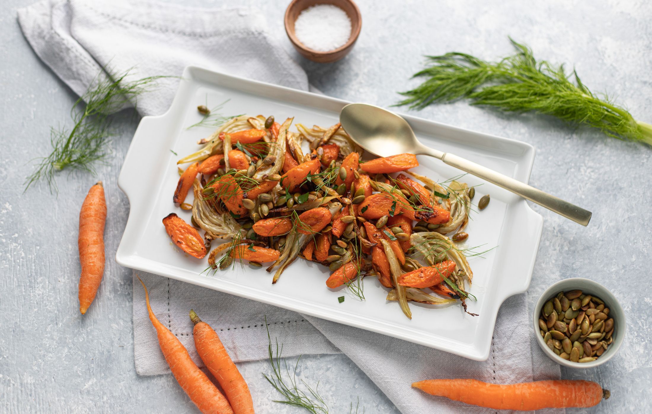 Roasted Carrots and Fennel