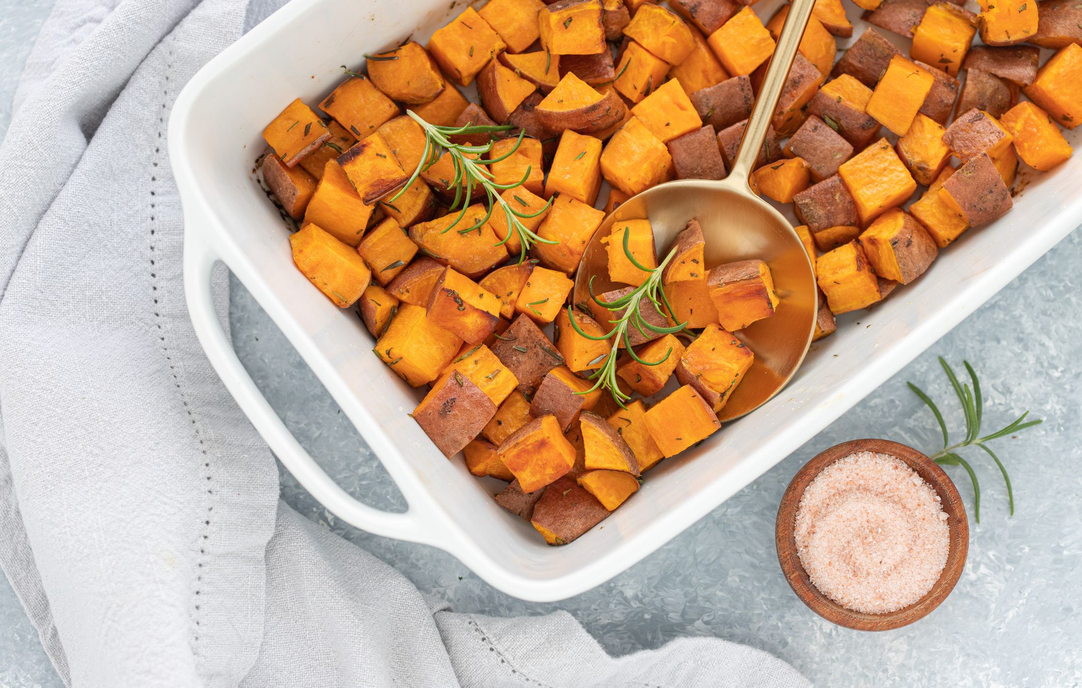 Roasted Yams with Rosemary