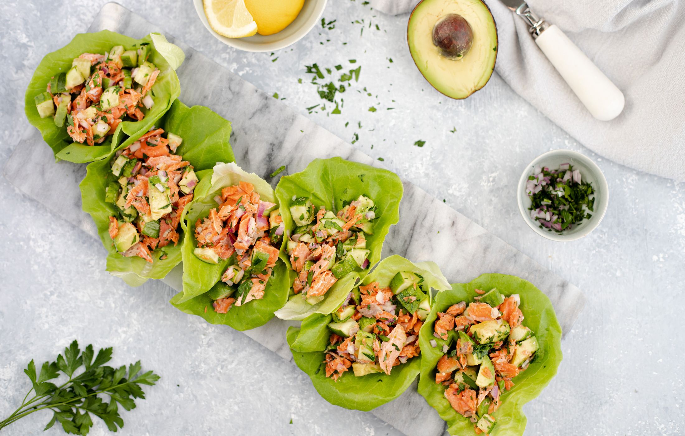 Salmon Salad with Avocado