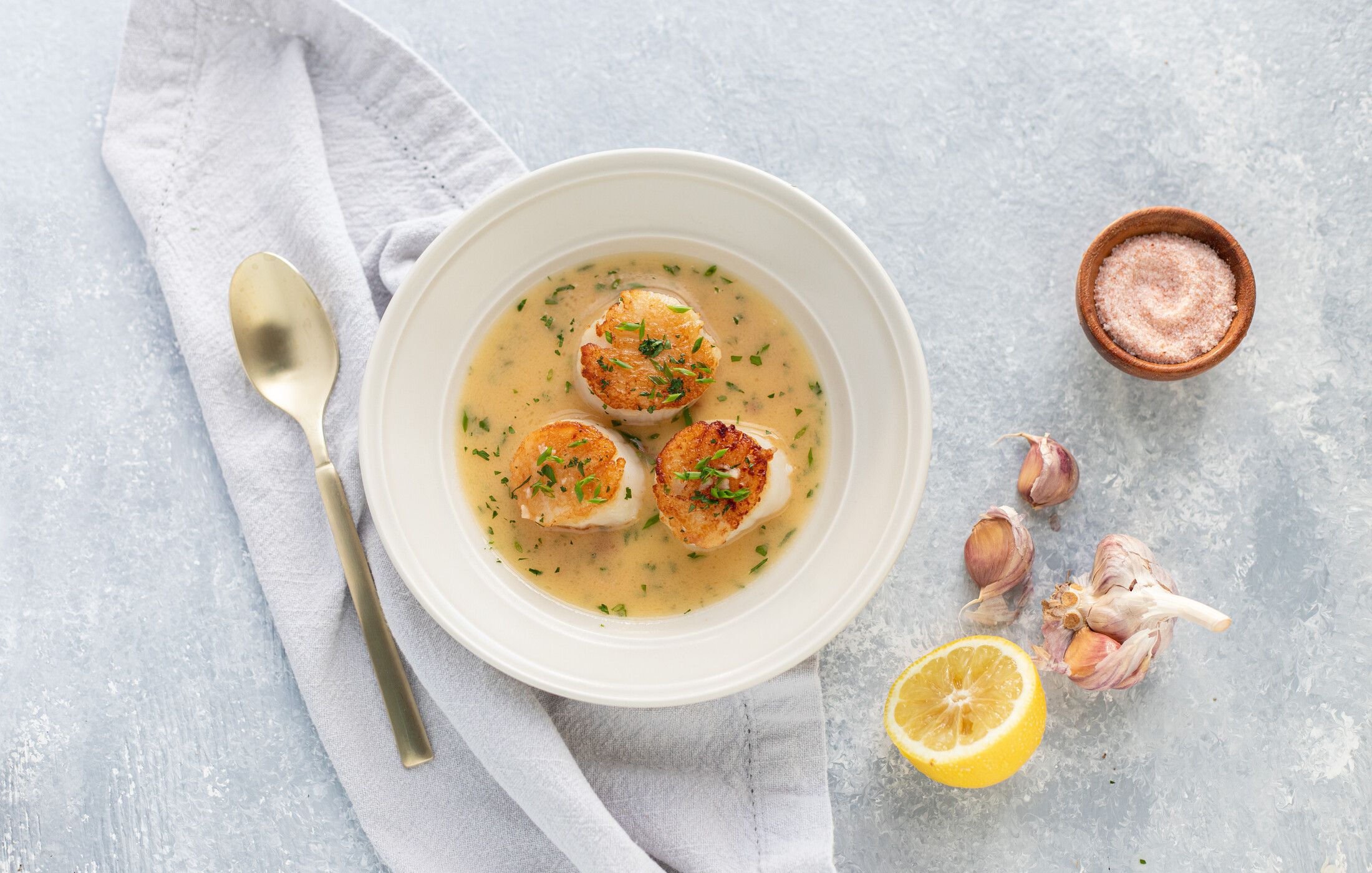 Seared Scallops and Butter Pan Sauce