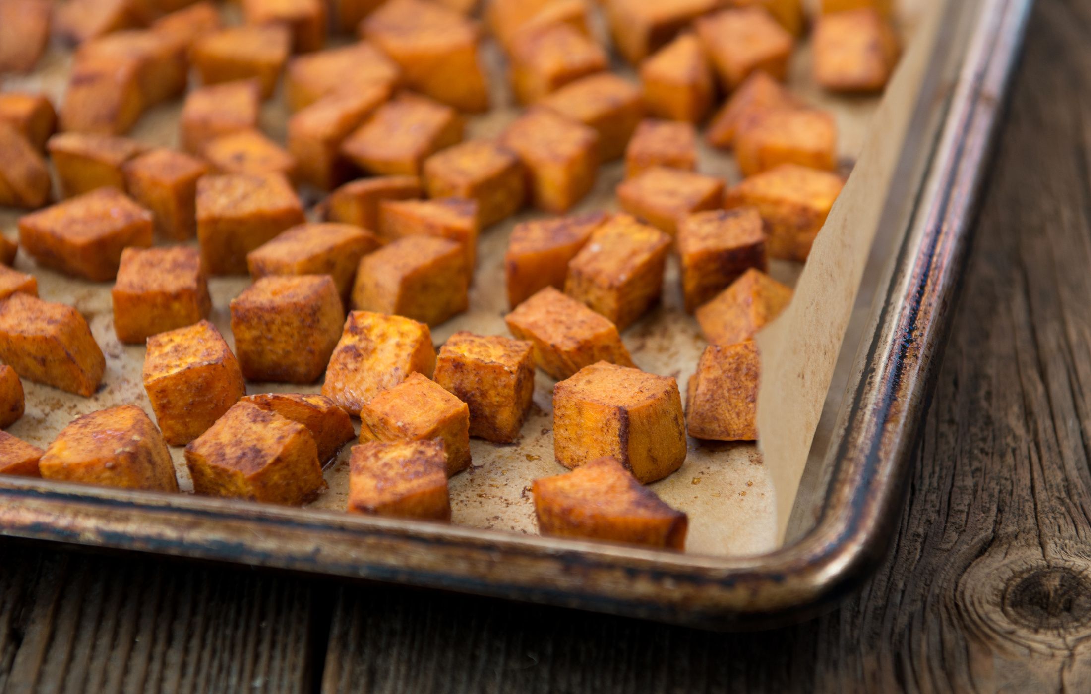 Coconut-Cinnamon Roasted Sweet Potatoes