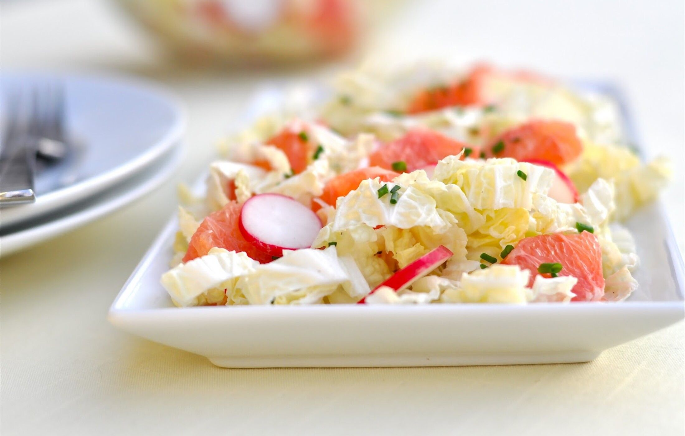 Grapefruit, Radish, and Cabbage Salad