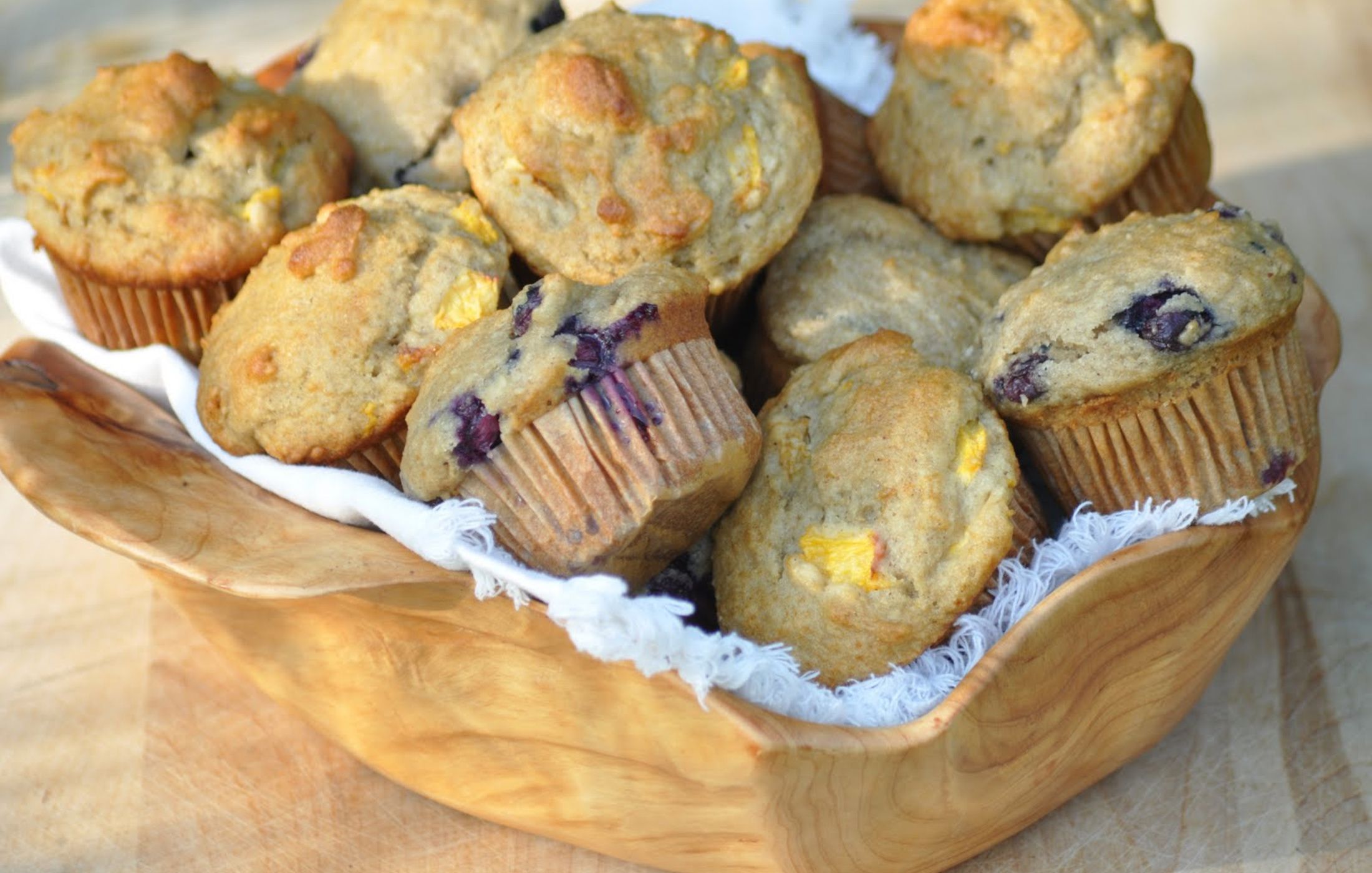 Gluten-free Dairy-Free Peach or Blueberry Muffins