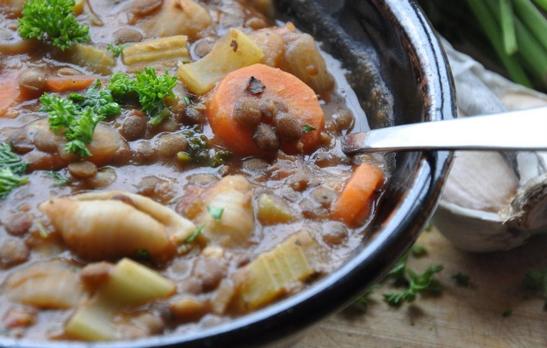 Lentil Noodle Soup Vegan