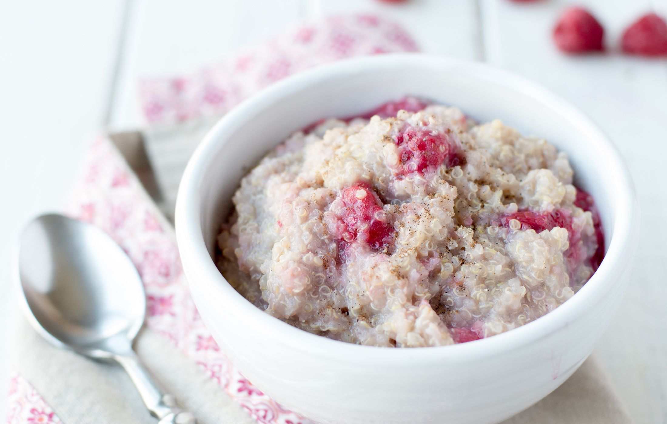 Raspberry Quinoa Porridge