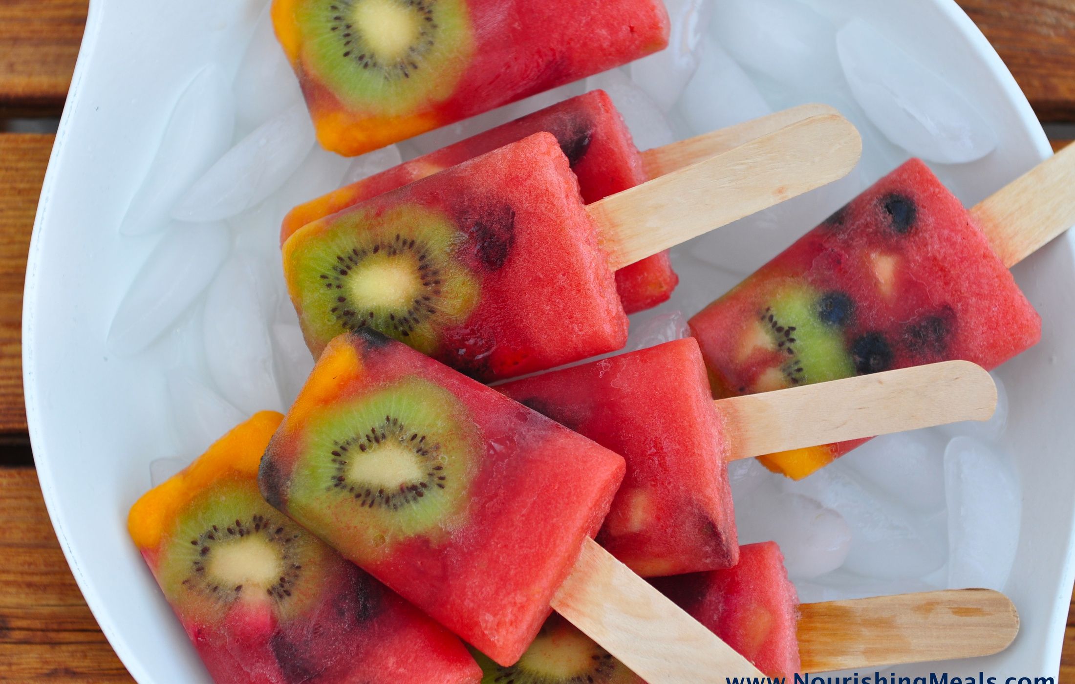 Watermelon Whole Fruit Popsicles