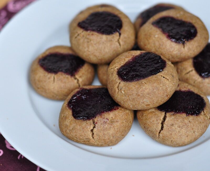 Buckwheat Pecan Thumbprint Cookies (vegan + gluten-free)