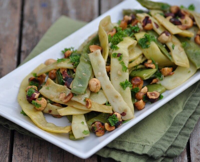 Sautéed Romano Beans with Toasted Hazelnuts