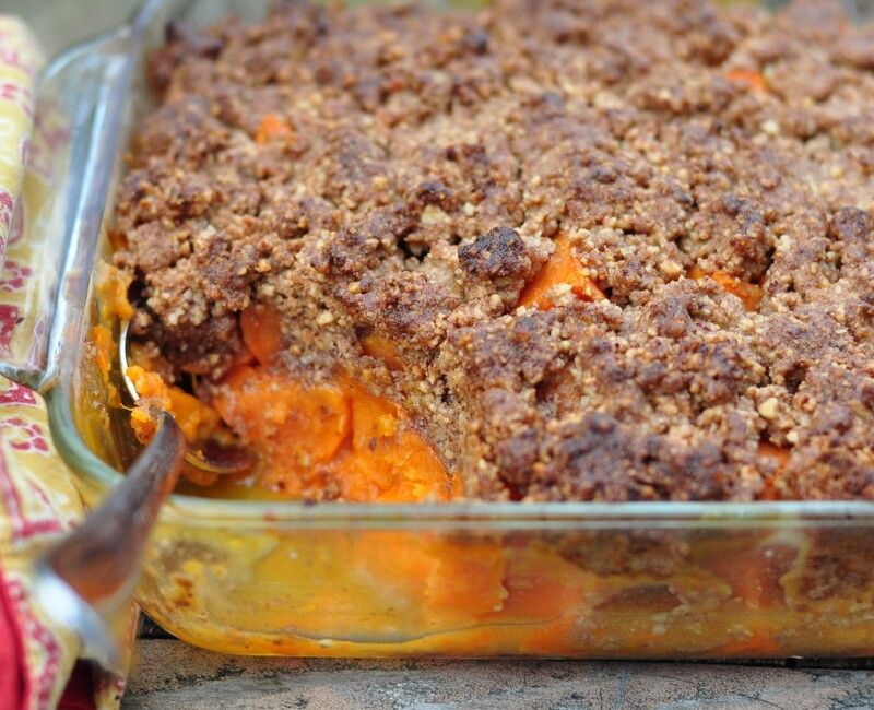 Yam Casserole with Pecan Streusel Topping