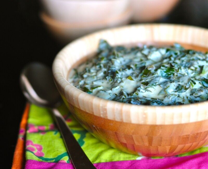 Dairy-Free Creamed Kale Vegan