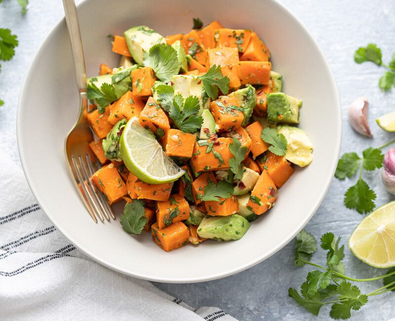 Avocado and Yam Salad with Lime