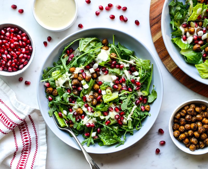 BAHARAT CHICKPEA AND POMEGRANATE SALAD-1