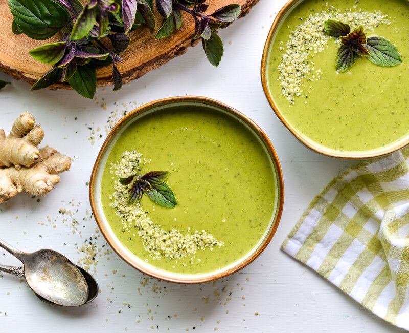 BASIL ZUCCHINI SOUP LOW FODMAP-1