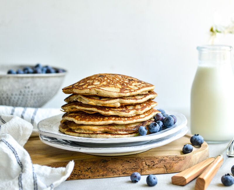 BLUEBERRY BUTTERMILK BUCKWHEAT PANCAKES-1