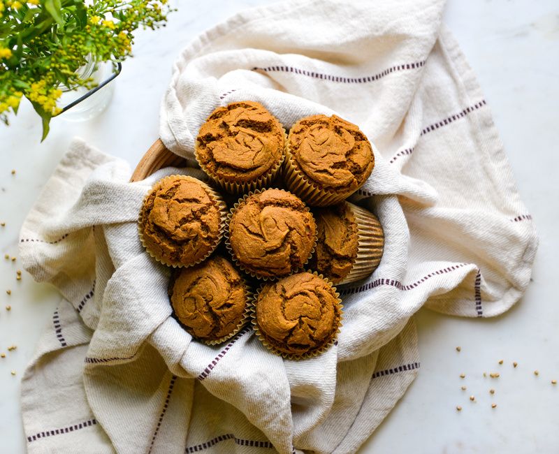 BUCKWHEAT PUMPKIN MUFFINS GLUTEN-FREE VEGAN-1