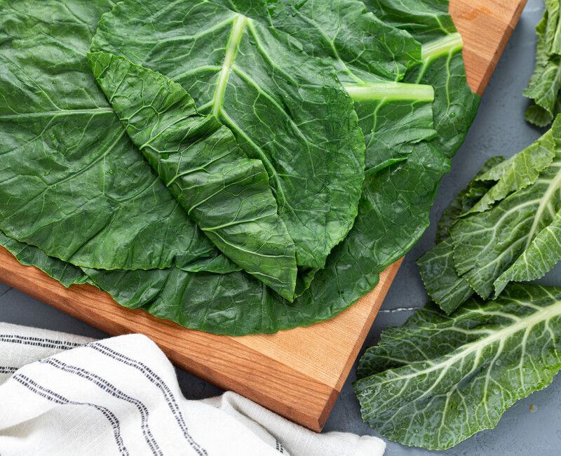 Blanched Collard Greens