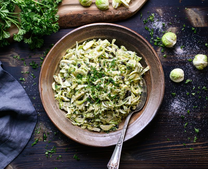 CREAMY DAIRY-FREE BRUSSELS SPROUTS SLAW-1