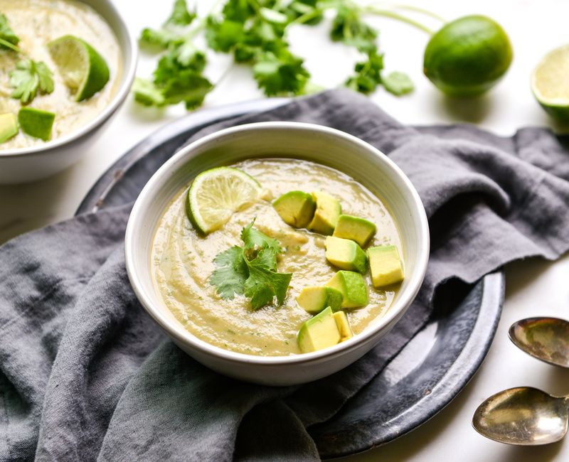 CREAMY GREEN CHILI CAULIFLOWER SOUP-2