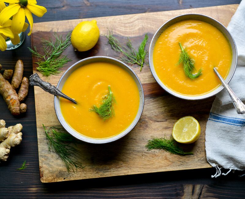 CREAMY TURMERIC-GINGER SOUP-2