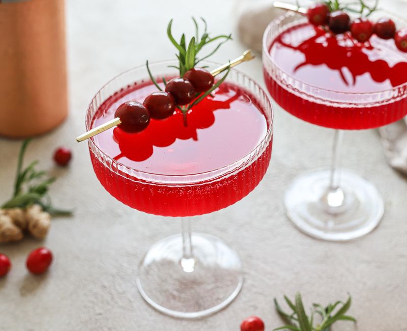 Cranberry Ginger Mocktail