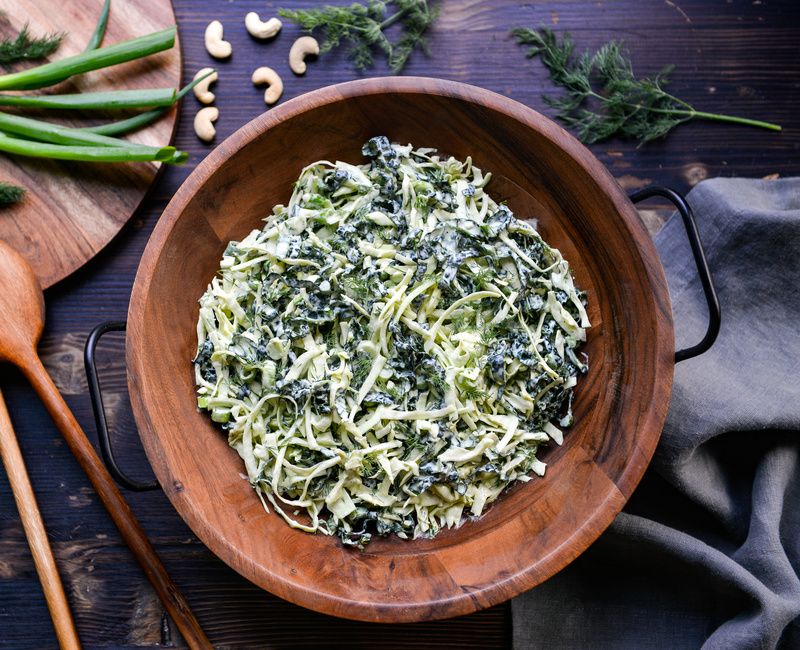 DILLED CABBAGE AND KALE SLAW-1