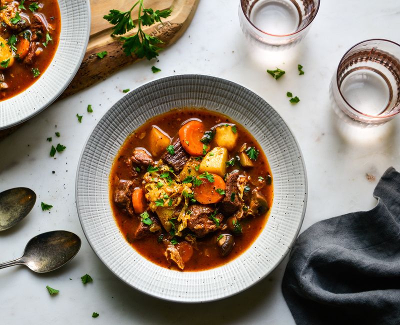 GERMAN BEEF POTATO MUSHROOM STEW-1