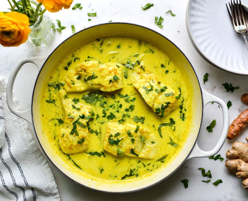 GINGER TURMERIC POACHED HALIBUT-1