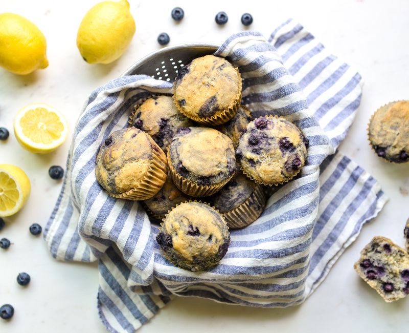 GLUTEN-FREE EGG-FREE LEMON BLUEBERRY MUFFINS-1