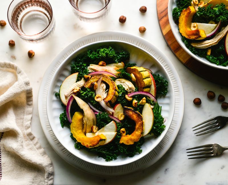 HARVEST KALE SQUASH CHICKEN SALAD-1