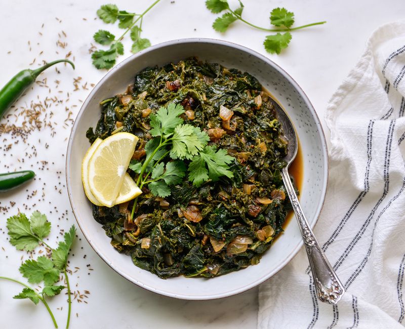 INDIAN SPICED DARK LEAFY GREENS-1