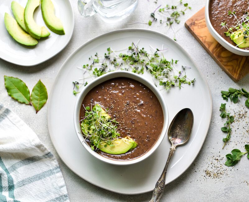 INSTANT POT BLACK BEAN VEGETABLE SOUP-VEGAN