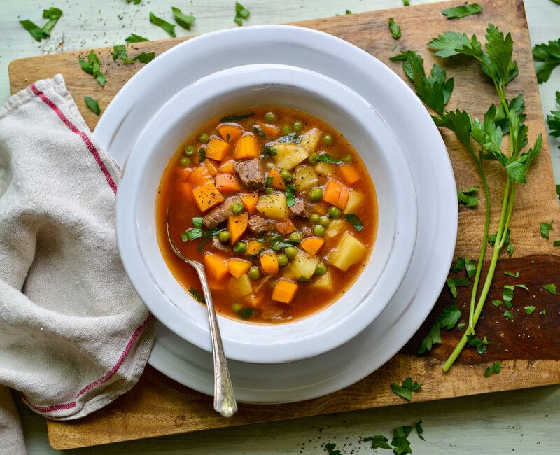 INSTANT POT VEGETABLE BEEF SOUP-1