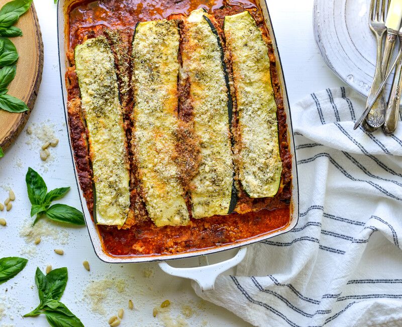 KETO PALEO ZUCCHINI LASAGNA PINE NUT RICOTTA-5