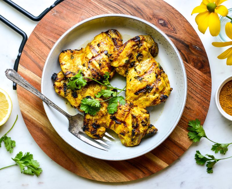 LEMON-CURRY GRILLED CHICKEN THIGHS-1