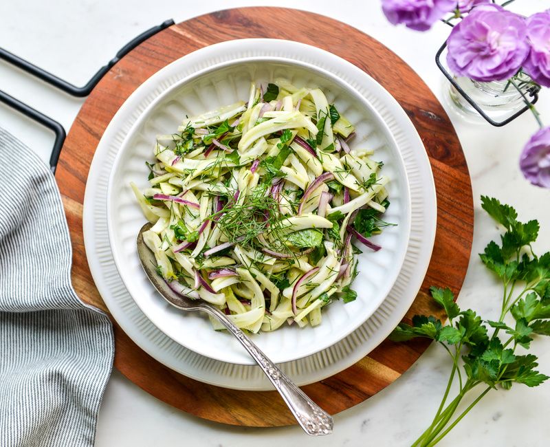 LEMONY FENNEL AND RED ONION SLAW-1