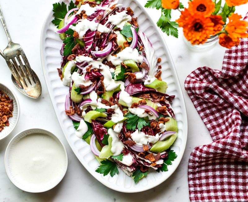 RADICCHIO CELERY BACON SALAD-2