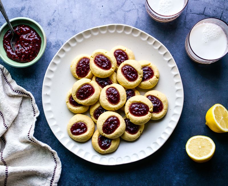 RASPBERRY-LEMON THUMBPRINT COOKIES GLUTEN-FREE-1