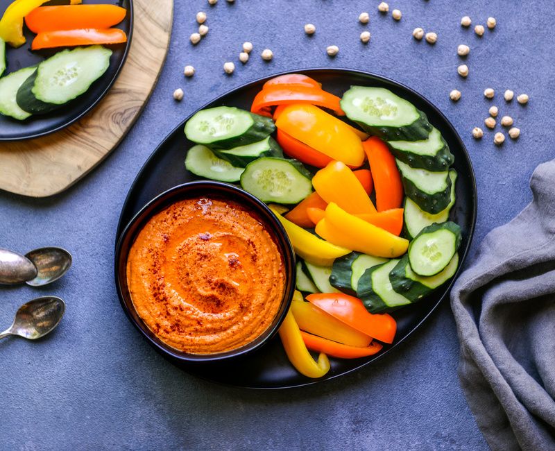 ROASTED RED PEPPER HUMMUS-4