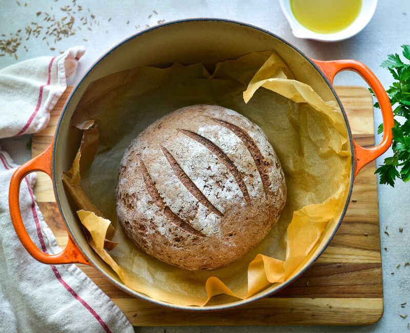 RUSTIC GLUTEN-FREE TEFF CARAWAY BREAD-11